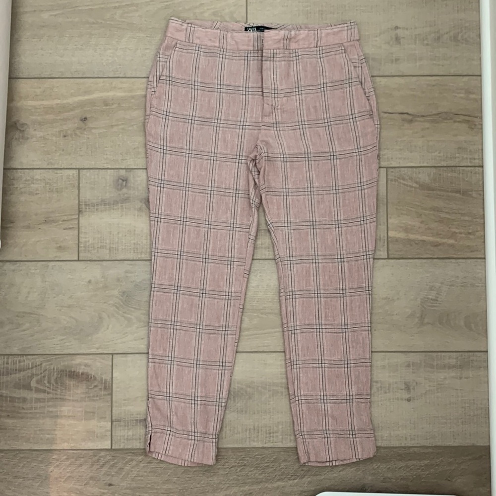 Zara mid rise cropped pant size 4